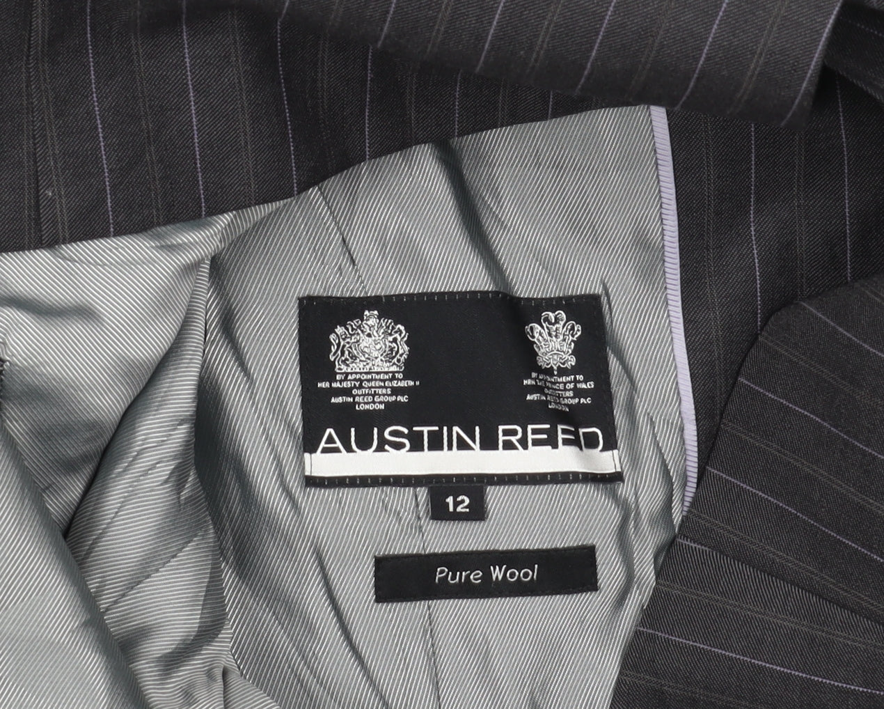 Austin Reed Women’s Black Wool Pinstripe Blazer Size 12