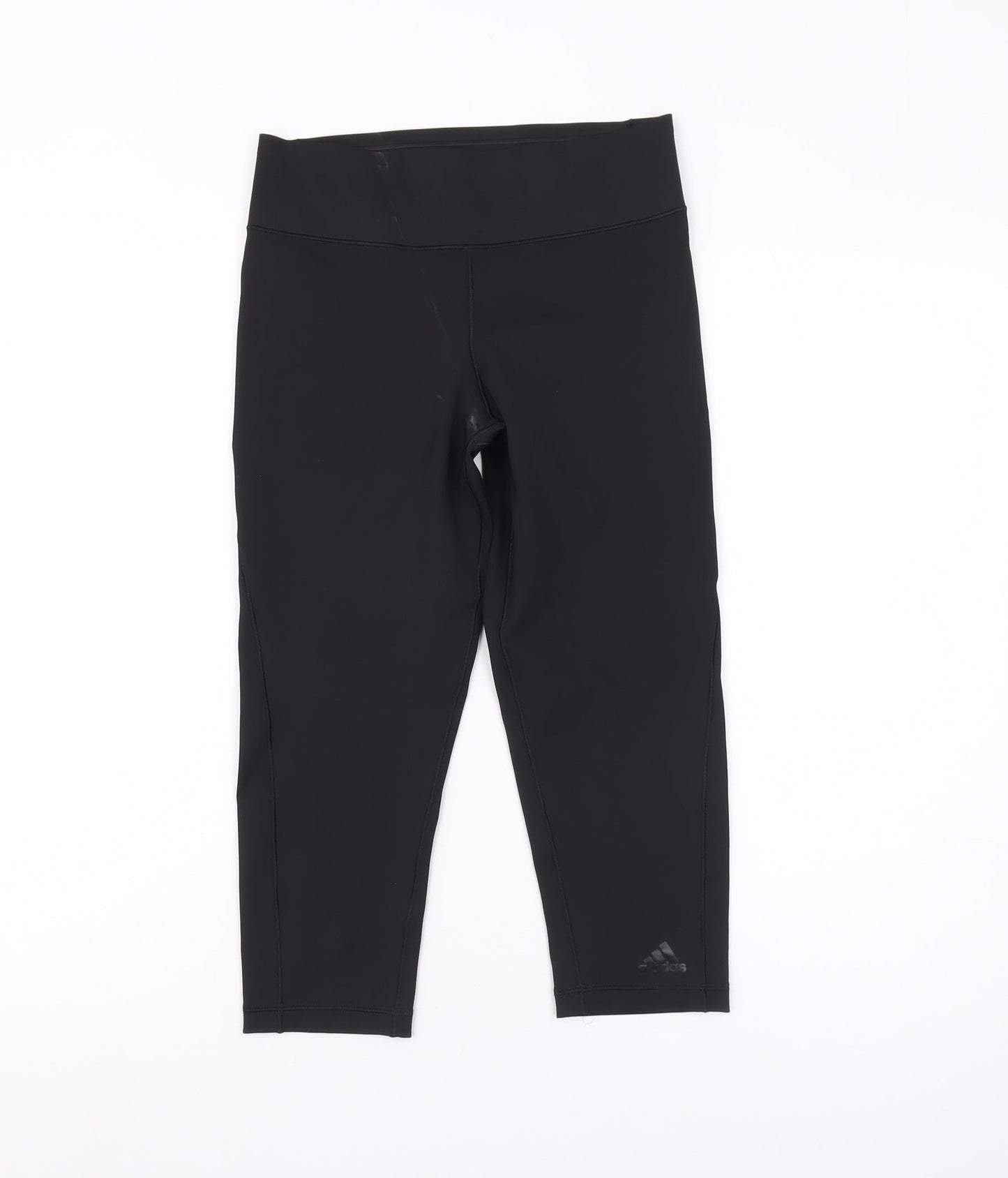Adidas Women's Black Cropped Leggings, S, Gym Wear