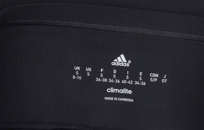 Adidas Women's Black Cropped Leggings, S, Gym Wear