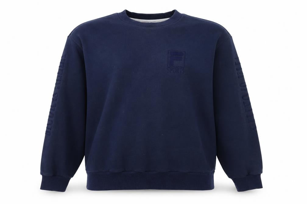 Mens UK Size M FILA Blue Pullover Sweatshirt