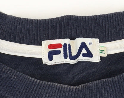 Mens UK Size M FILA Blue Pullover Sweatshirt