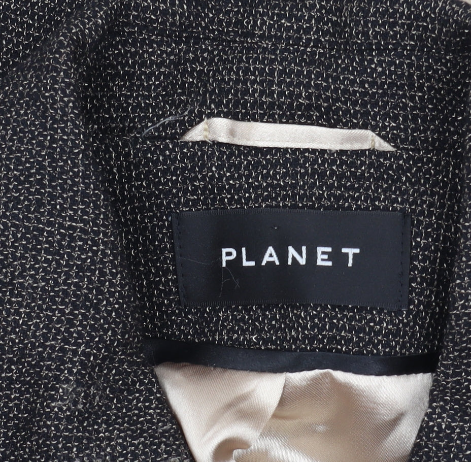Womens UK Size 12 Planet Regular Black Blazer