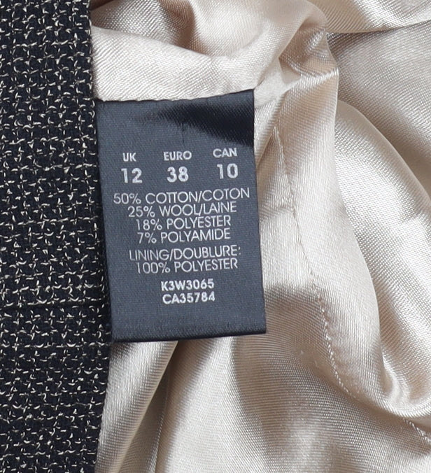 Womens UK Size 12 Planet Regular Black Blazer