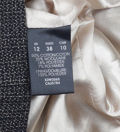 Womens UK Size 12 Planet Regular Black Blazer