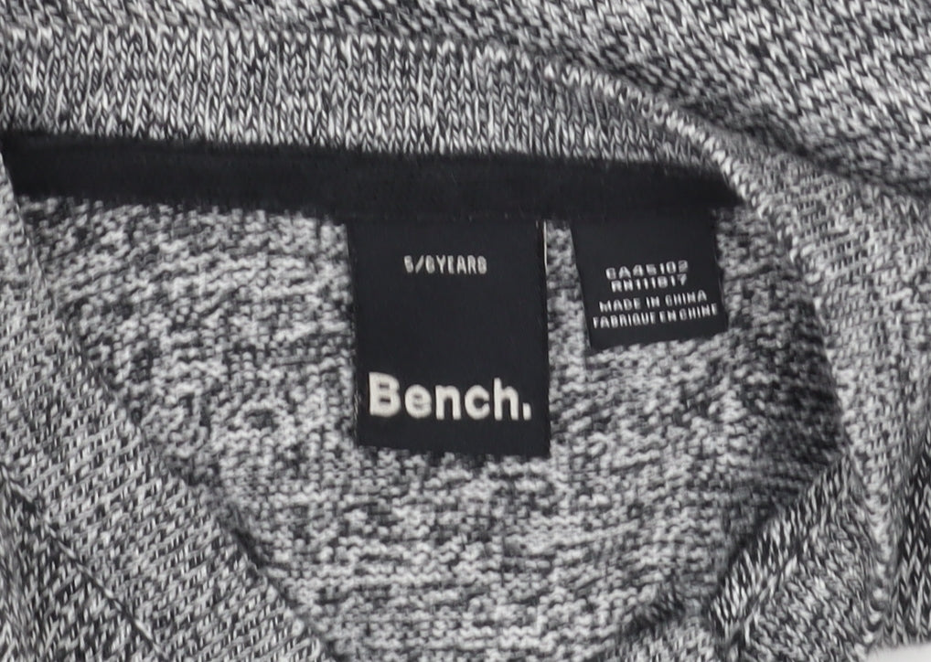 Bench Girls Grey Cardigan 5-6 Years - Casual Long Sleeve