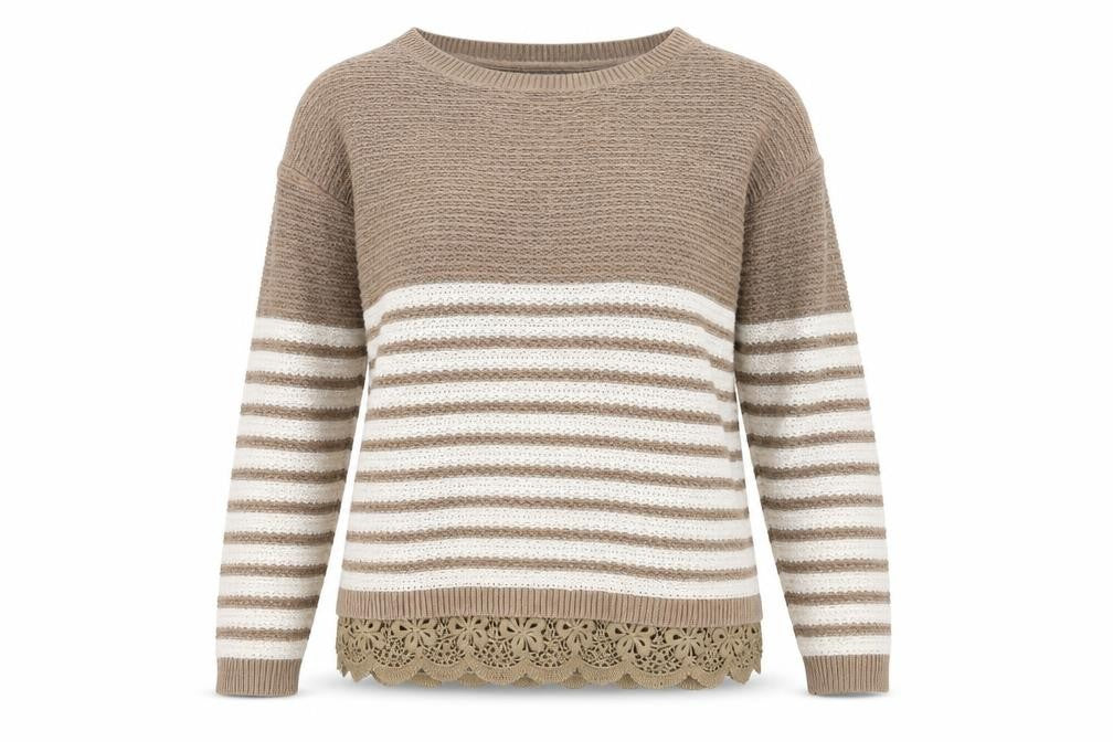 Womens UK Size 8 FatFace Brown Pullover Jumper