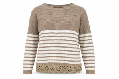 Womens UK Size 8 FatFace Brown Pullover Jumper