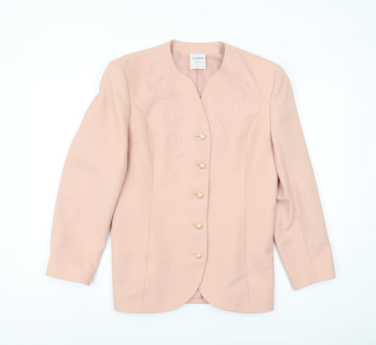 Eastex Women's Pink Blazer UK Size 12 Classic Style