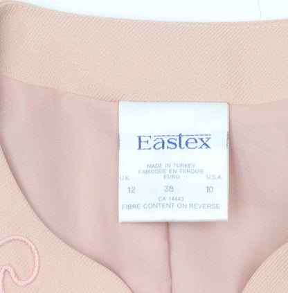 Eastex Women's Pink Blazer UK Size 12 Classic Style