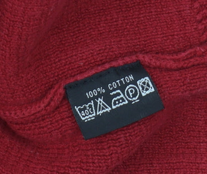 Guise Men's Red V-Neck Pullover Jumper, Size S