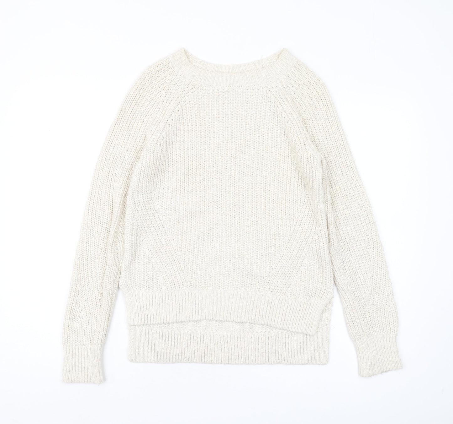 Abercrombie & Fitch Women's Ivory Pullover Jumper M