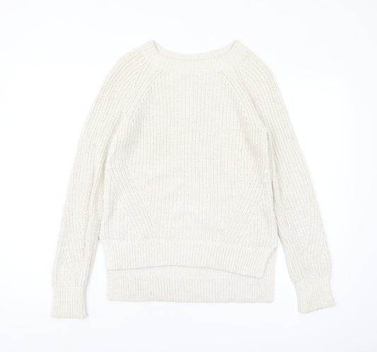 Abercrombie & Fitch Women's Ivory Pullover Jumper M
