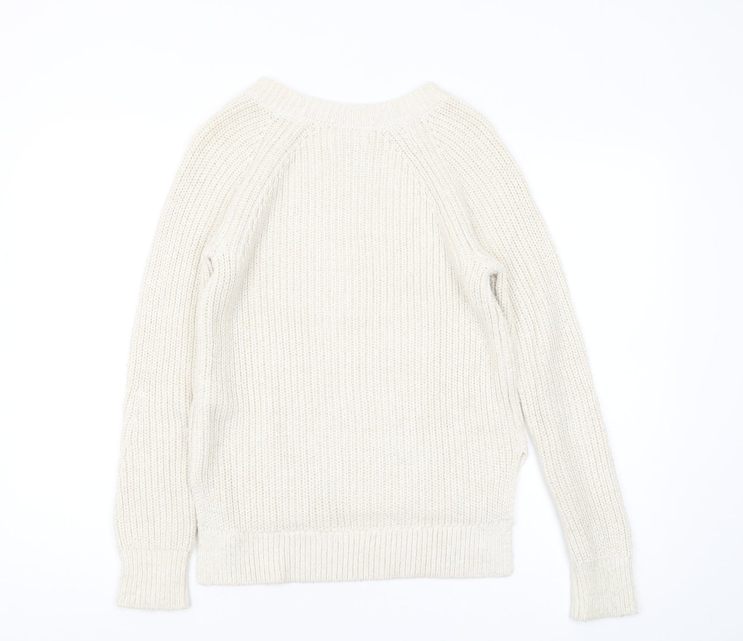 Abercrombie & Fitch Women's Ivory Pullover Jumper M
