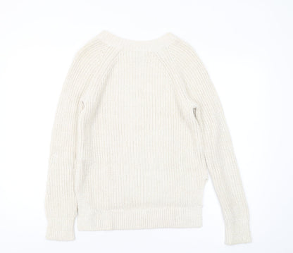 Abercrombie & Fitch Women's Ivory Pullover Jumper M