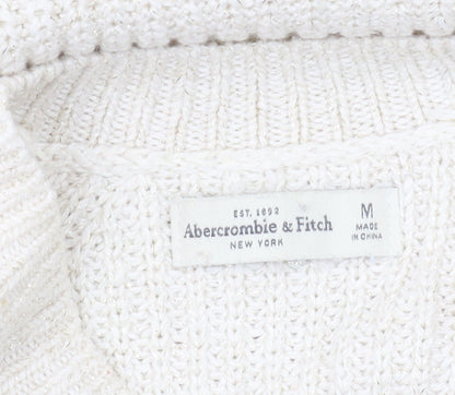Abercrombie & Fitch Women's Ivory Pullover Jumper M