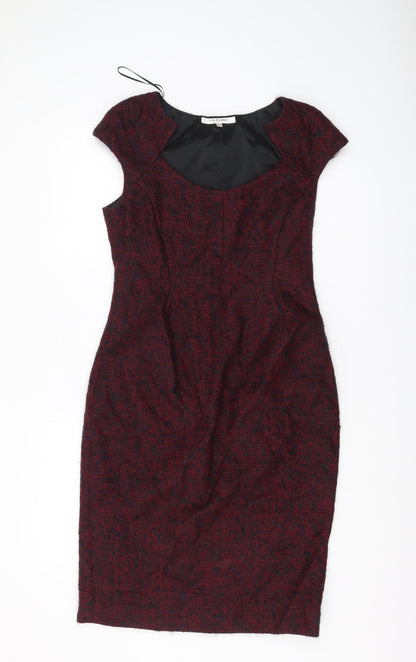 L.K. Bennett Women's Red Sheath Dress Size 12