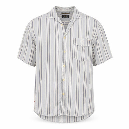Jack & Jones Men's Beige Striped Cotton Shirt, S/S
