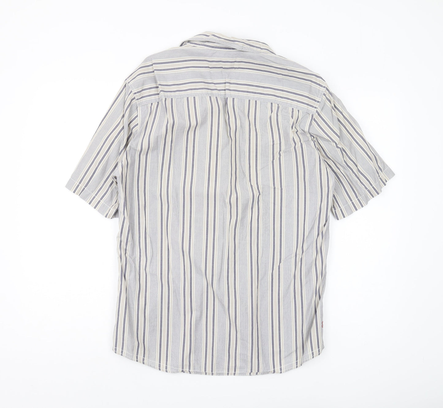 Jack & Jones Men's Beige Striped Cotton Shirt, S/S