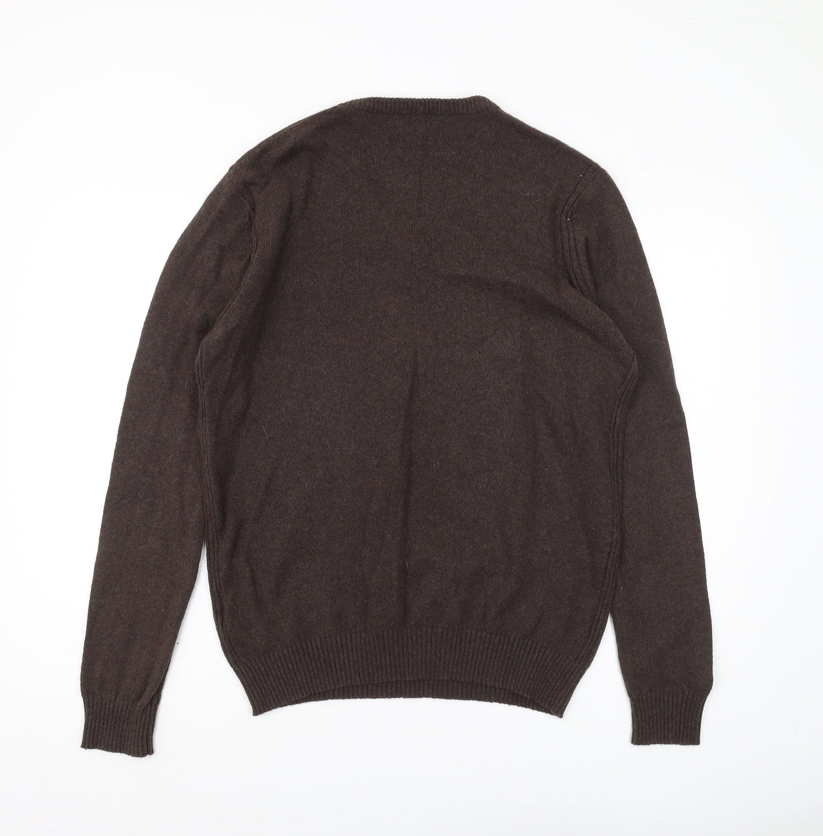 Bäumler Men's Brown v neck jumper, size L.
