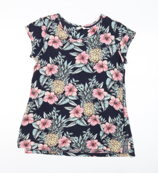 FatFace Women's Multicolour Floral T-Shirt - Size 10