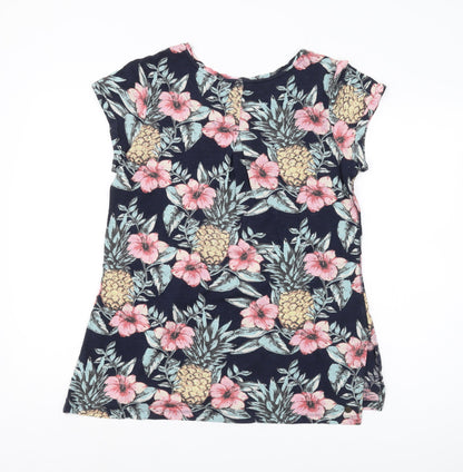 FatFace Women's Multicolour Floral T-Shirt - Size 10