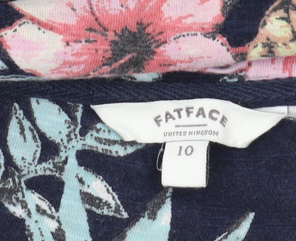 FatFace Women's Multicolour Floral T-Shirt - Size 10
