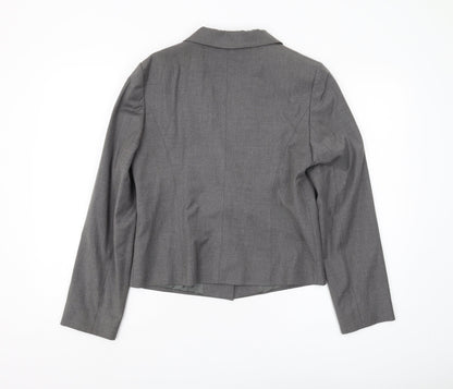 Jaeger Women's Grey Trouser Suit Blazer UK 12