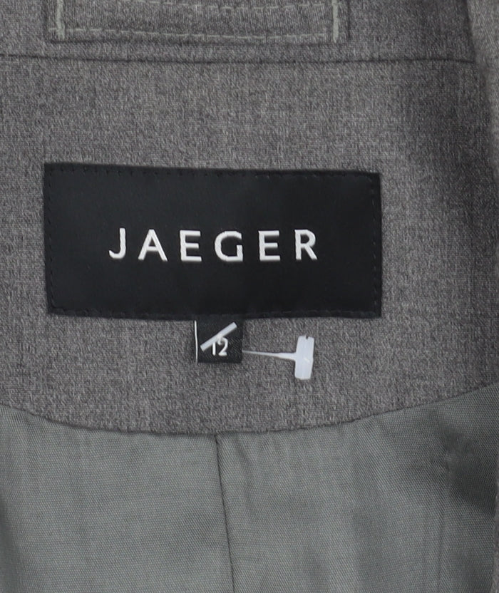 Jaeger Women's Grey Trouser Suit Blazer UK 12