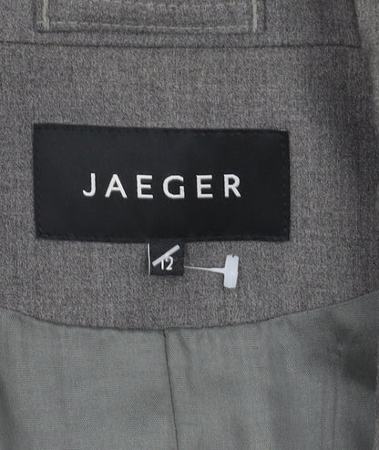 Jaeger Women's Grey Trouser Suit Blazer UK 12