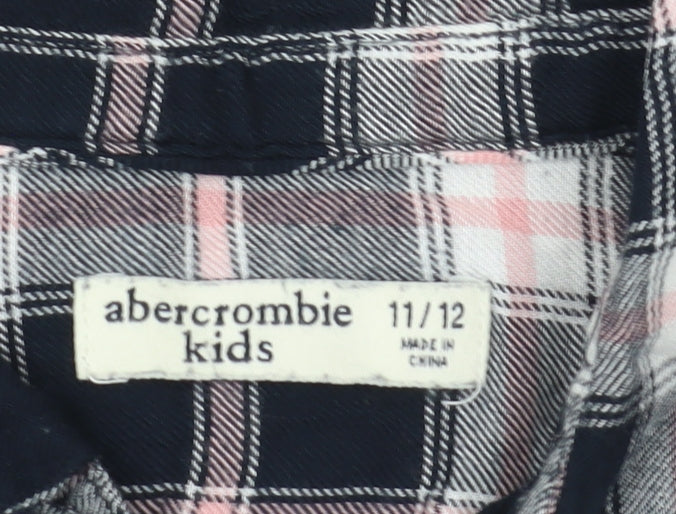Abercrombie Kids Girls Multicoloured Plaid Button-Up Shirt 11-12Y