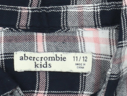 Abercrombie Kids Girls Multicoloured Plaid Button-Up Shirt 11-12Y