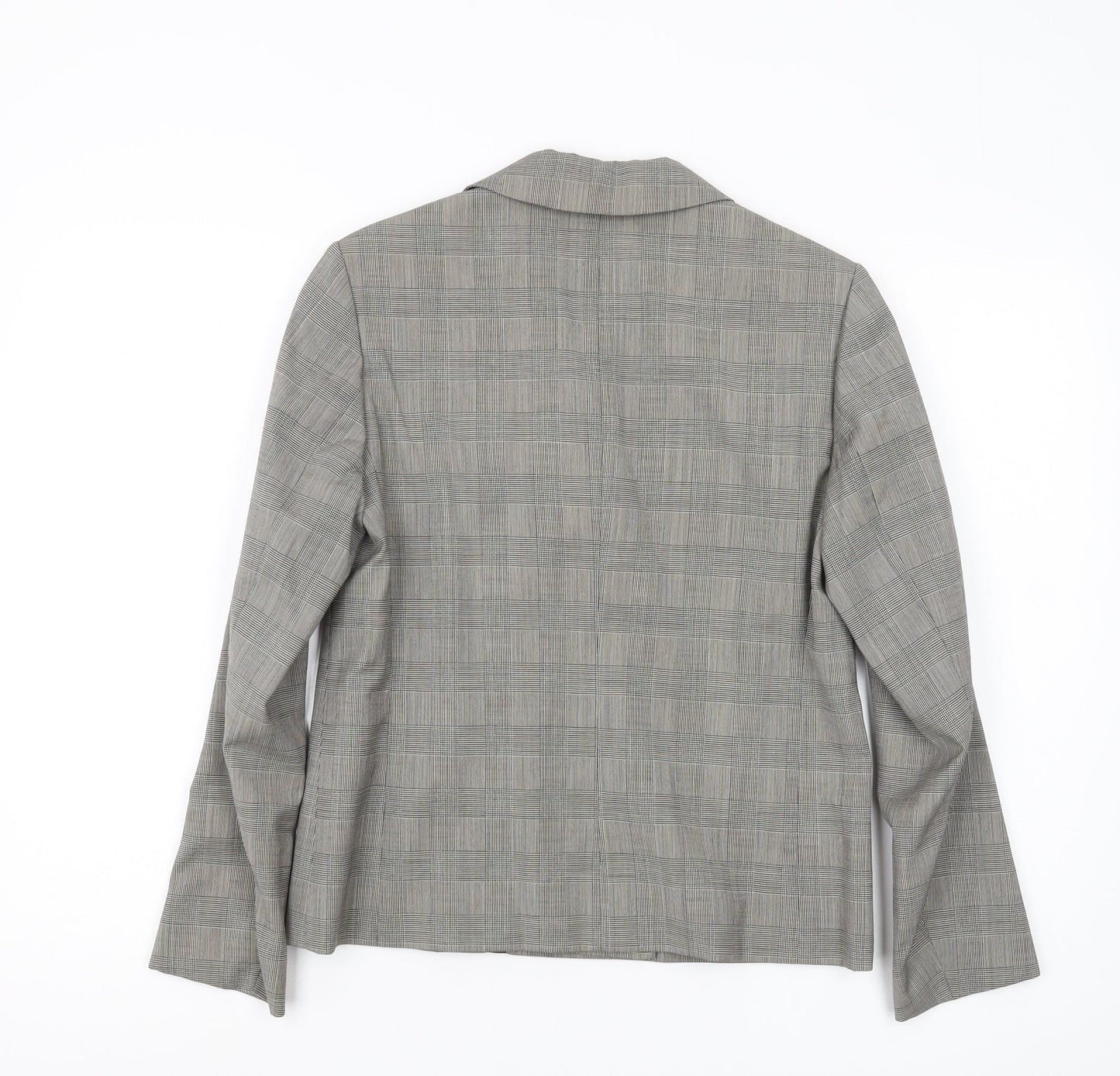 Karen Millen Women Grey Check Blazer Size 12