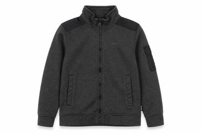 Front view of Regatta boys’ black basic jacket 9-10 years outdoor casual