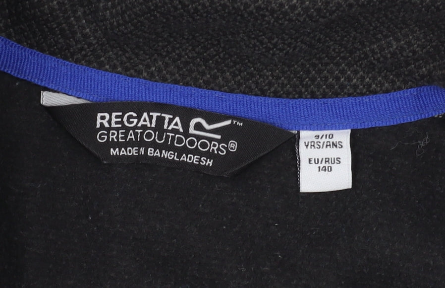 Regatta Boys Black Basic Jacket 9-10 Years Outdoor Casual