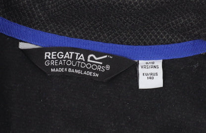 Regatta Boys Black Basic Jacket 9-10 Years Outdoor Casual
