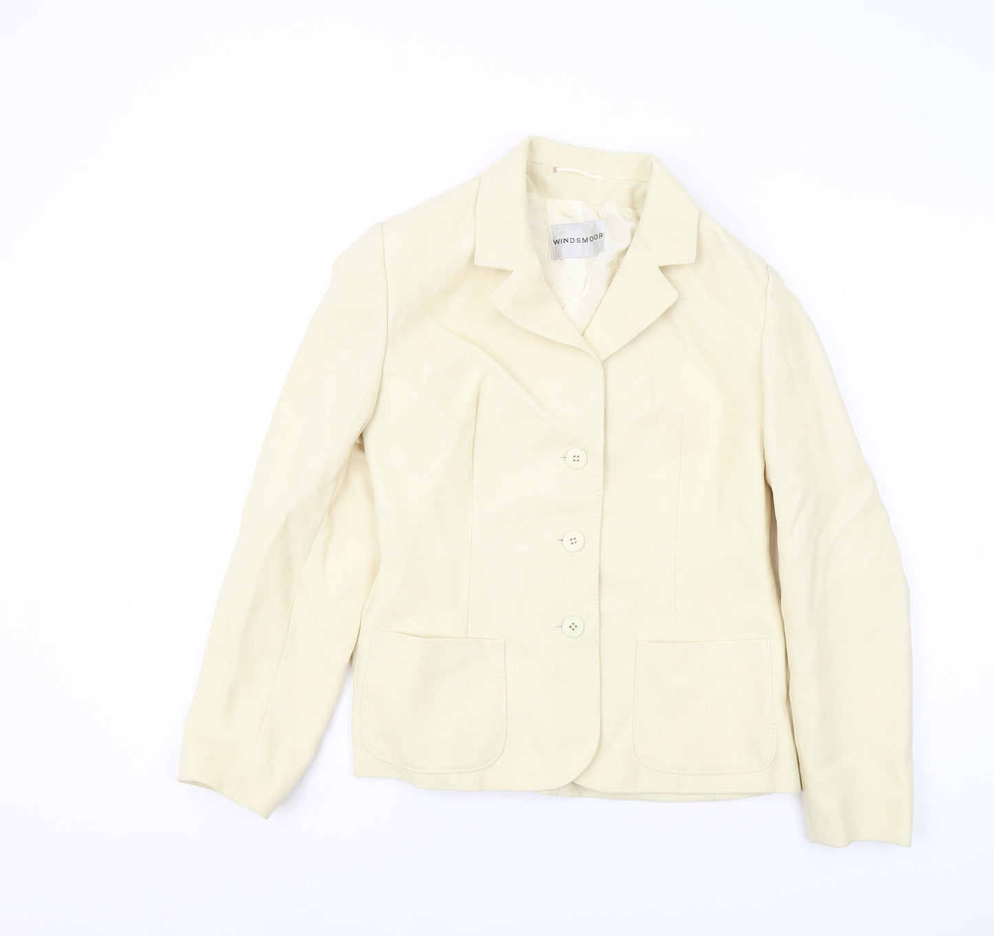 Windsmoor Ivory Blazer Women Size 12 Classic Lined
