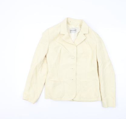 Windsmoor Ivory Blazer Women Size 12 Classic Lined
