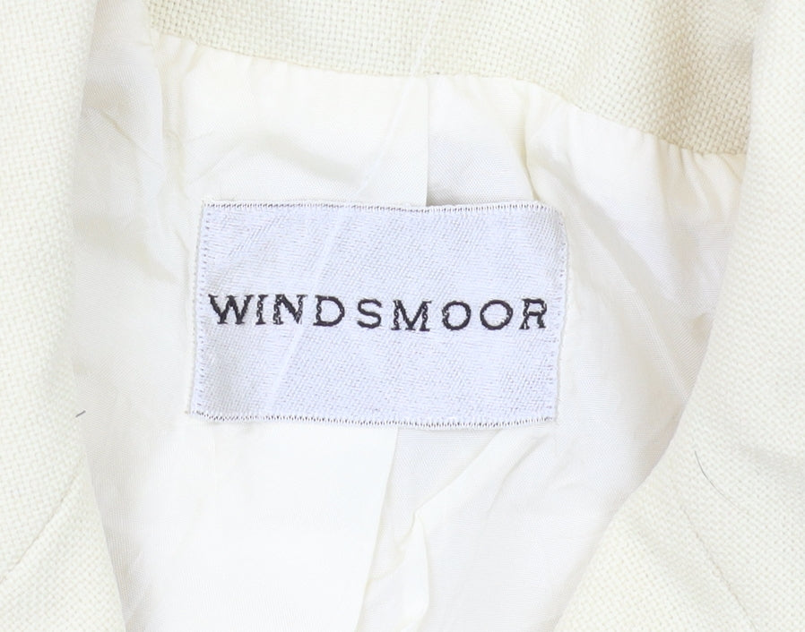 Windsmoor Ivory Blazer Women Size 12 Classic Lined