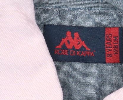 Robe di Kappa Unisex Kids Pink Polo Shirt - 8 Years
