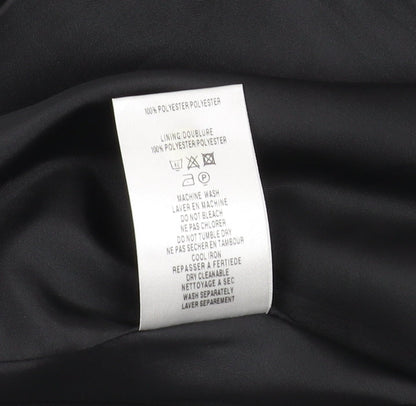 Eastex Women's Black Blazer Size 12 Lined Mid-Length