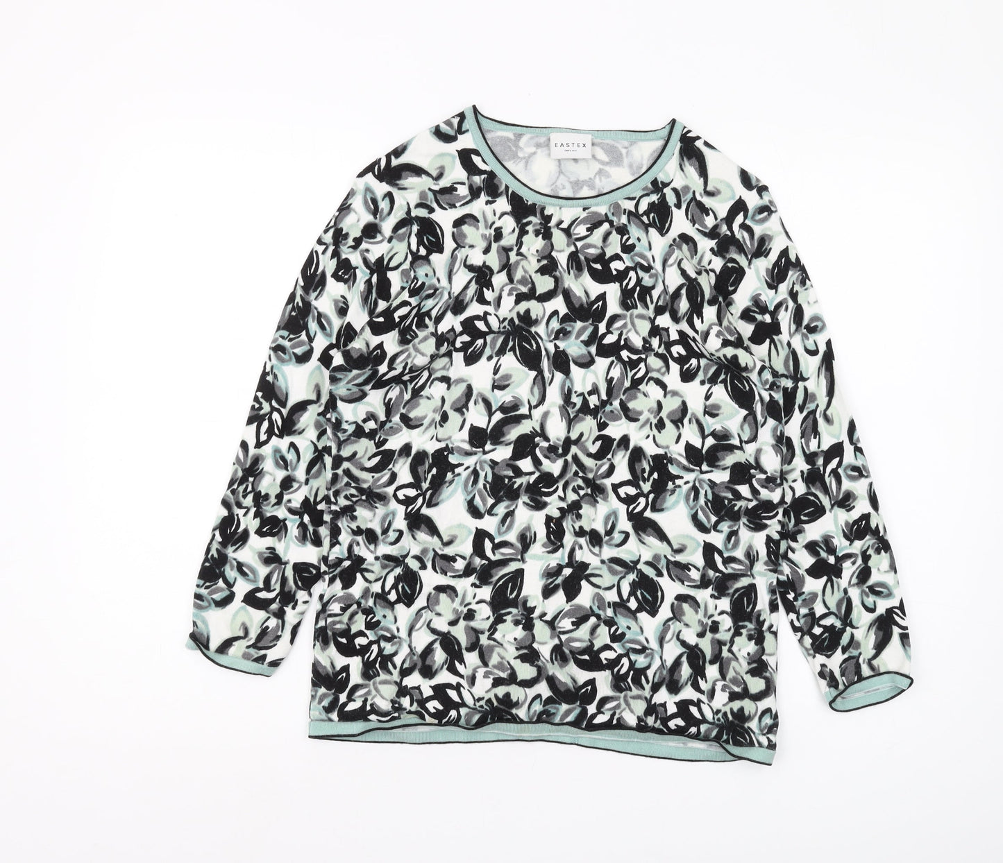 Eastex Women's Multicoloured Floral Pullover Jumper, Size 10