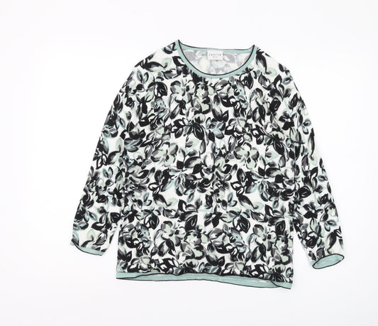 Eastex Women's Multicoloured Floral Pullover Jumper, Size 10