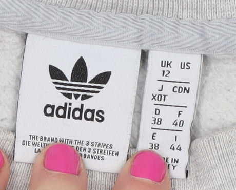 Adidas Women's Grey Sweatshirt Pullover Size 12