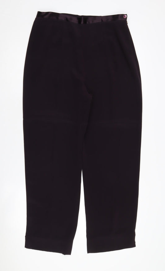 Womens UK Size 12 Windsmoor Regular Fit Business Casual Black Trousers