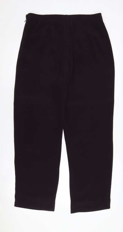 Womens UK Size 12 Windsmoor Regular Fit Business Casual Black Trousers