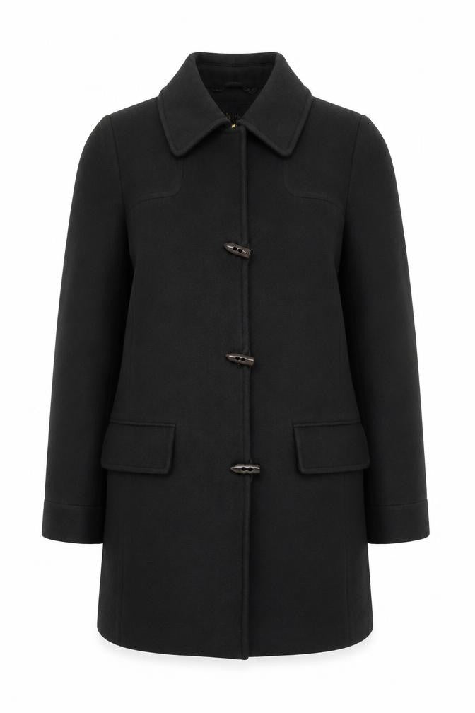 Womens UK Size 10 Viyella Green Overcoat