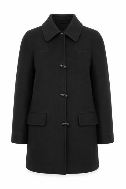 Womens UK Size 10 Viyella Green Overcoat
