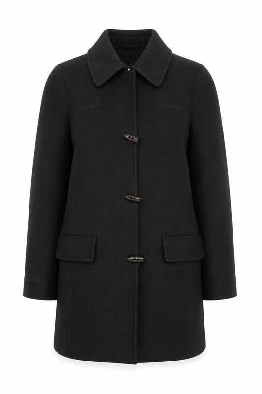 Womens UK Size 10 Viyella Green Overcoat