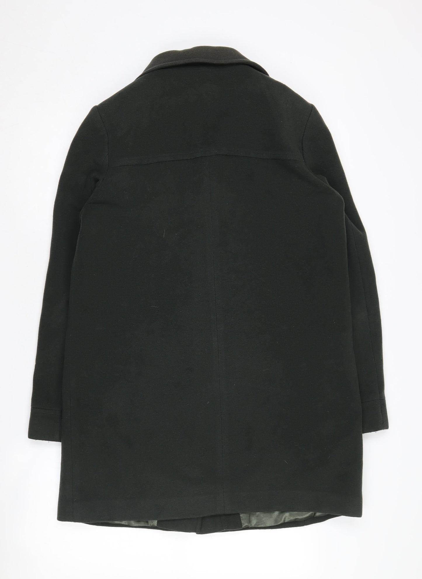 Womens UK Size 10 Viyella Green Overcoat