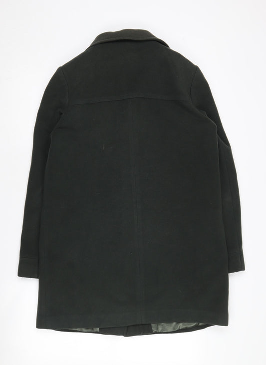 Womens UK Size 10 Viyella Green Overcoat